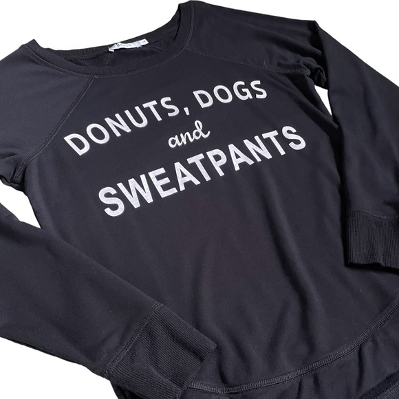 RICKI’S Donuts, Dogs and Sweatpants Raglan Long Sleeve Size Small - Picture 2 of 5